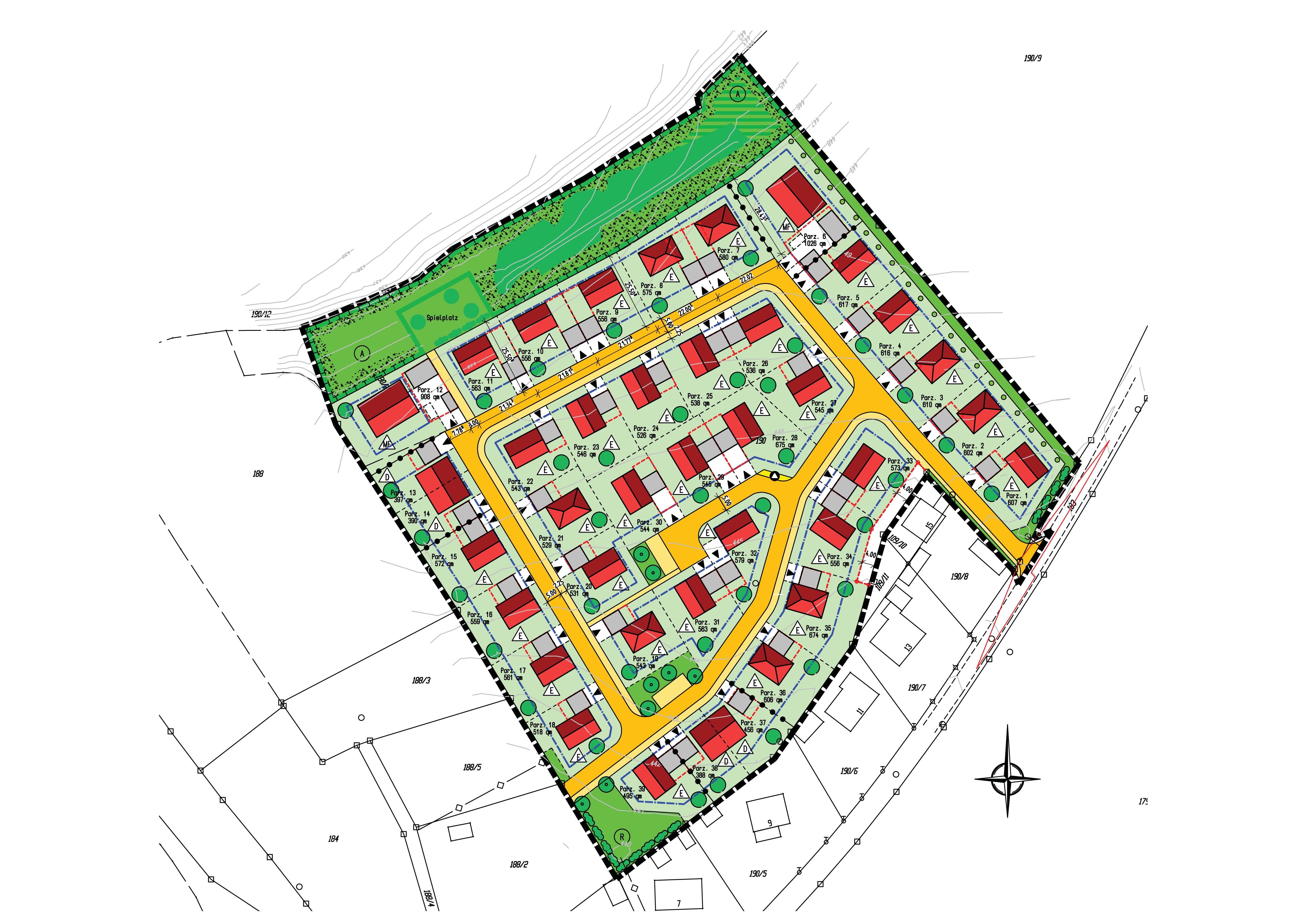 Grundstücke in Pettenreuth im Baugebiet "Plittinger Straße"